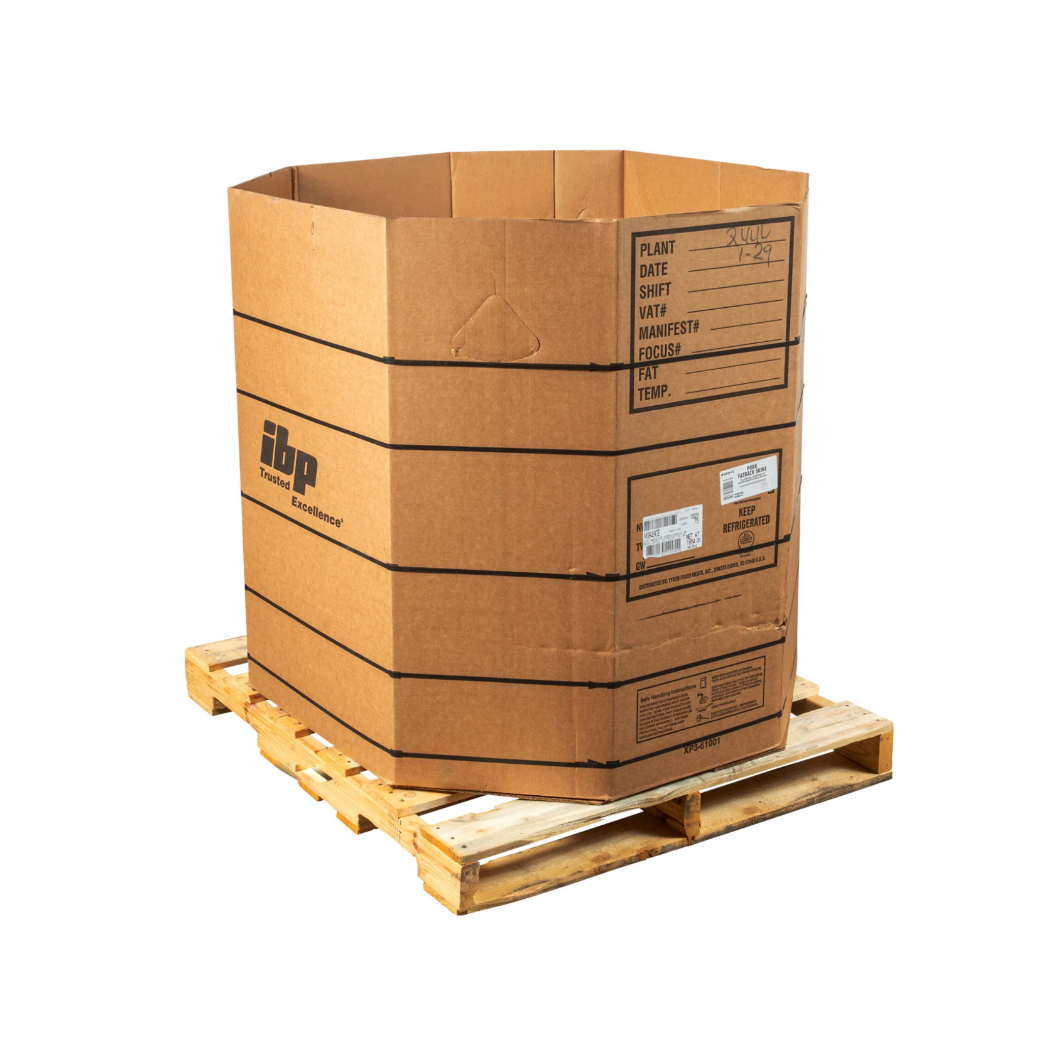 6-Foot Tall Gaylord Boxes – Pallet not included